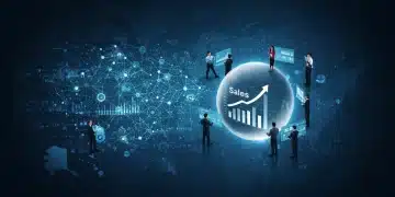 Advanced sales forecasting dashboard with AI and data visualizations for 2025 US market