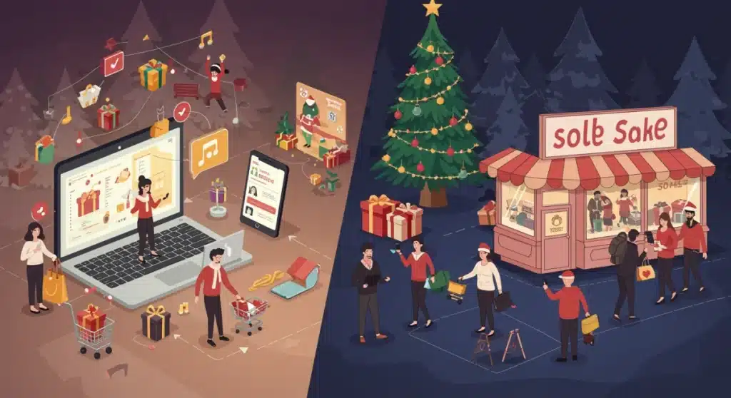 Christmas Sales 2025: Online Spending Projected 20% Higher Than In-Store