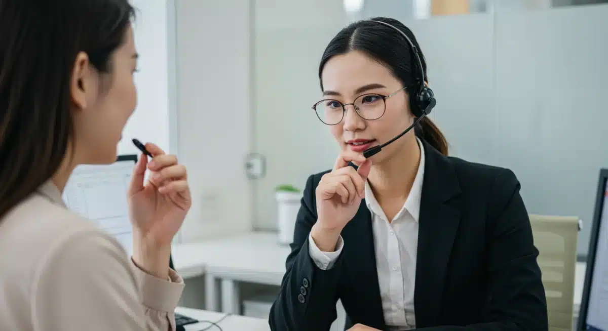 Customer service engaging with a consumer