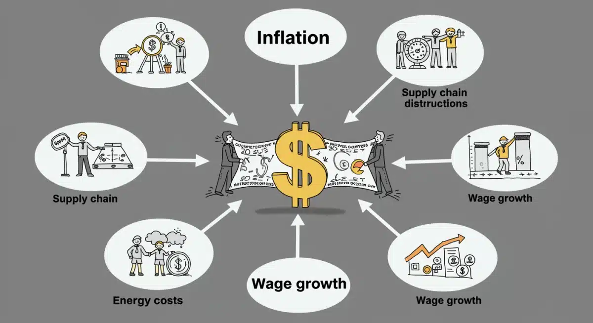 Infographic detailing drivers of inflation in the US market