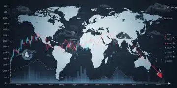Global economic headwinds impacting US market performance, financial charts, and investment strategies for 2025.