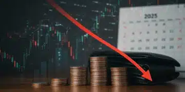 Graph showing rising inflation reducing consumer purchasing power in 2025
