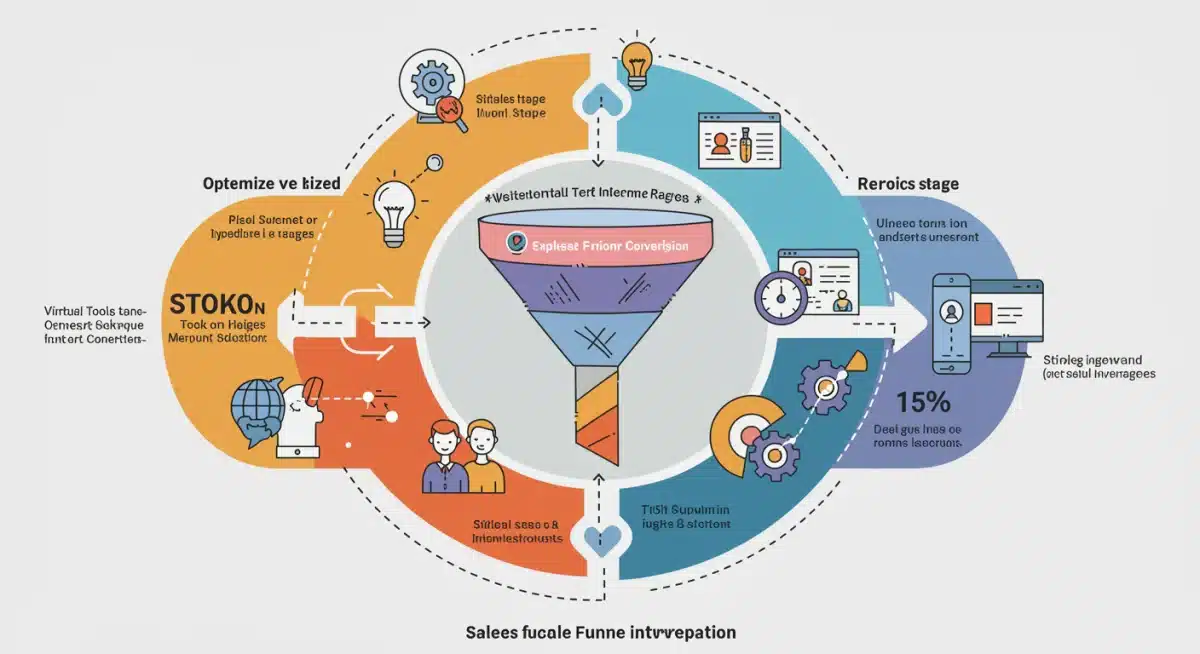 Optimizing sales funnel with virtual techniques for higher conversion