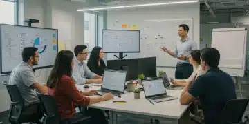 Sales team actively engaged in modern training for 2025, focusing on new rep ramp-up.