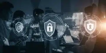 Digital privacy shield protecting consumer data during online transactions in the US.